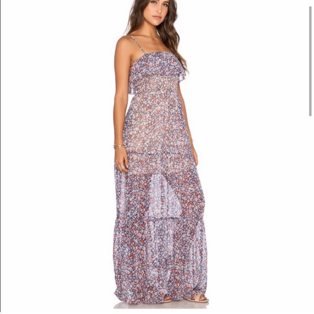 Bcbgeneration floral maxi dress size small..